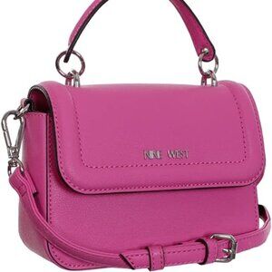 Nine West Antoinetta Pink Leather Mini Crossbody Purse